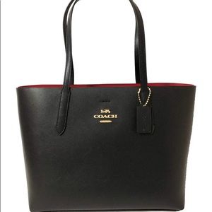 Black Coach Avenue Tote